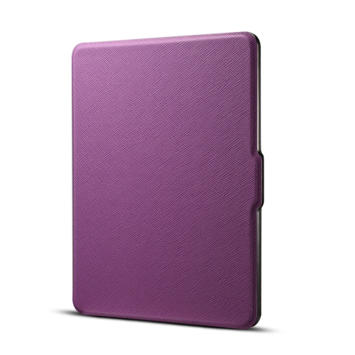 

Cross texture Horizontal Flip Protective Case for Amazon Kindle Paperwhite 1 & 2 & 3 with Sleep / Wake-up Function (Purple)