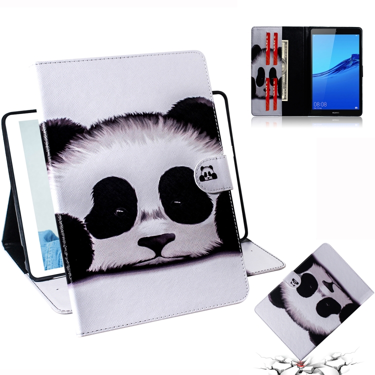 

Panda Pattern Horizontal Flip Leather Case for Huawei MediaPad M5 Lite 8 / Honor Tab 5, with Holder & Card Slot & Wallet