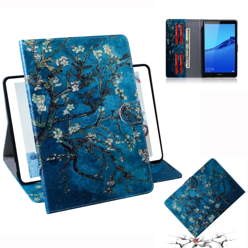 

Apricot Blossom Pattern Horizontal Flip Leather Case for Huawei MediaPad M5 Lite 8 / Honor Tab 5, with Holder & Card Slot & Wallet