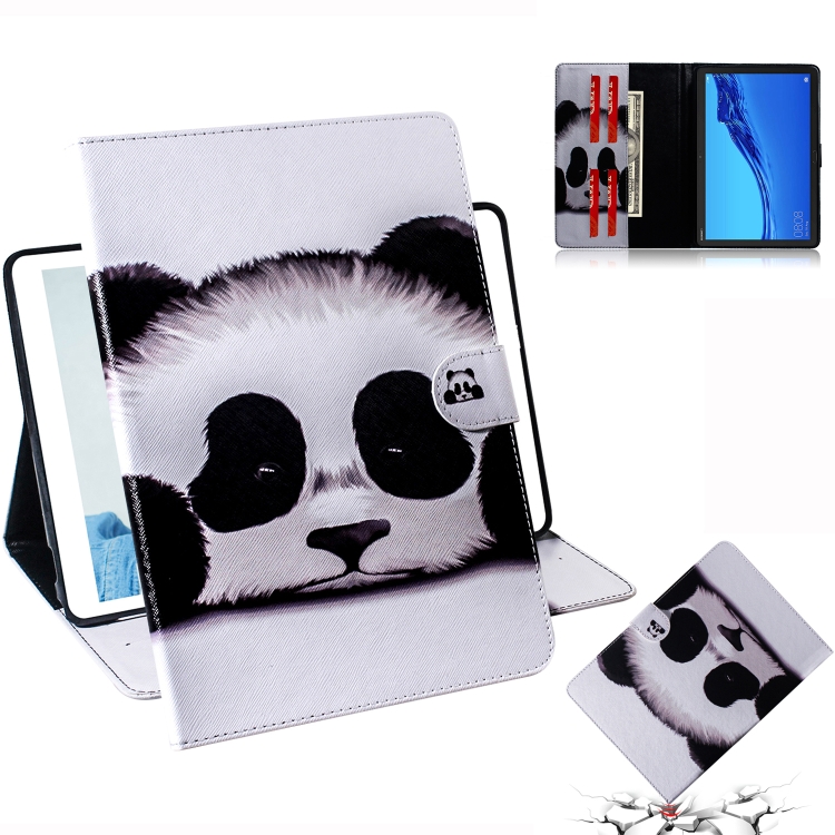 

Panda Pattern Horizontal Flip Leather Case for Huawei MediaPad M5 Lite 10.1, with Holder & Card Slot & Wallet