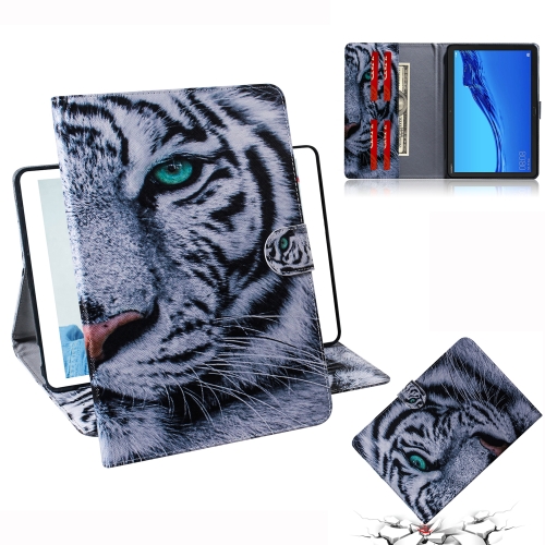 

Tiger Pattern Horizontal Flip Leather Case for Huawei MediaPad M5 Lite 10.1, with Holder & Card Slot & Wallet
