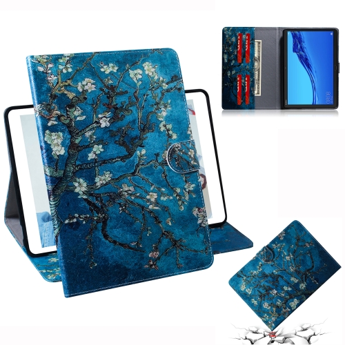 

Apricot Blossom Pattern Horizontal Flip Leather Case for Huawei MediaPad M5 Lite 10.1, with Holder & Card Slot & Wallet