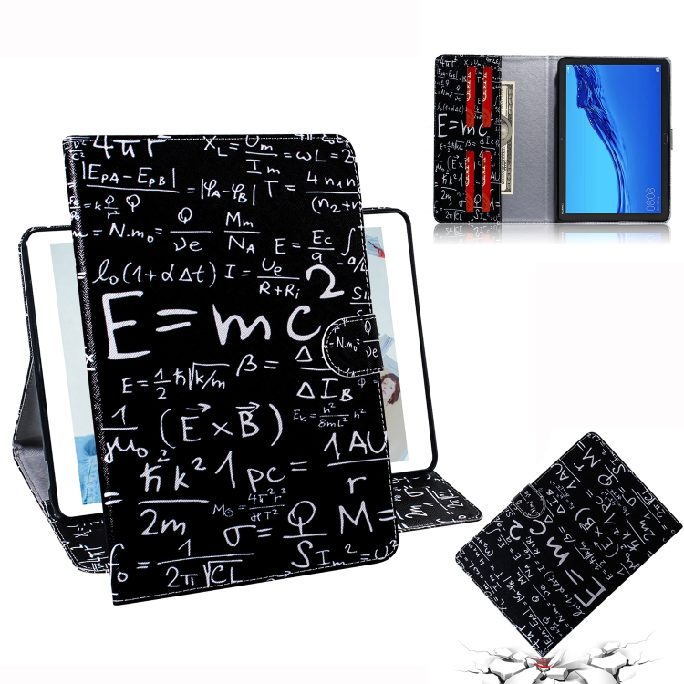 

Formula Pattern Horizontal Flip Leather Case for Huawei MediaPad M5 Lite 10.1, with Holder & Card Slot & Wallet