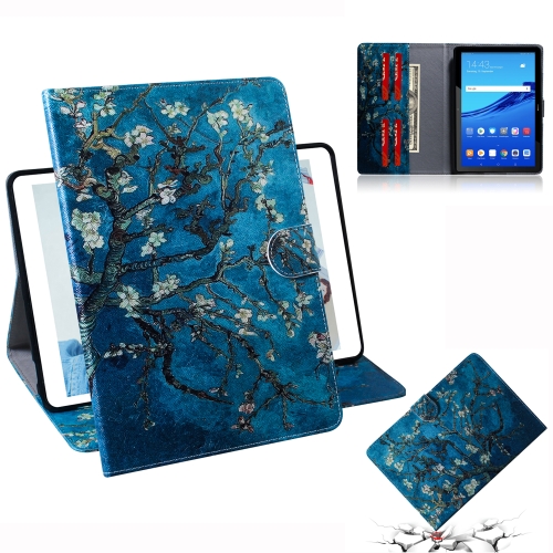

Apricot Blossom Pattern Horizontal Flip Leather Case for Huawei MediaPad T5, with Holder & Card Slot & Wallet