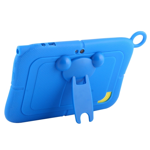 

Pure Color Silicone Case with Panda Shape Plastic Holder for 7.0 inch Kids Education Tablet PC (WMC1078)(Blue)