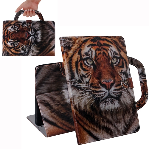 

Tiger Pattern Horizontal Flip Leather Case for Huawei MediaPad T5, with Holder & Card Slot & Wallet