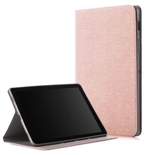 

Solid Color Horizontal Flip TPU + PU Leather Case for Galaxy Tab S5e T720 / T725, with Holder / Wake-up Function (Champagne Gold)