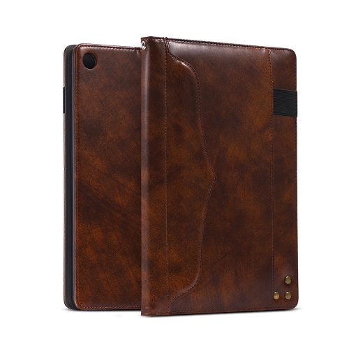 

Multifunctional TPU+PC Horizontal Flip Leather Case for Huawei MediaPad M5 10.8 Inch, with Holder & Pen Slot & Card Slots & Wallet (Dark Brown)