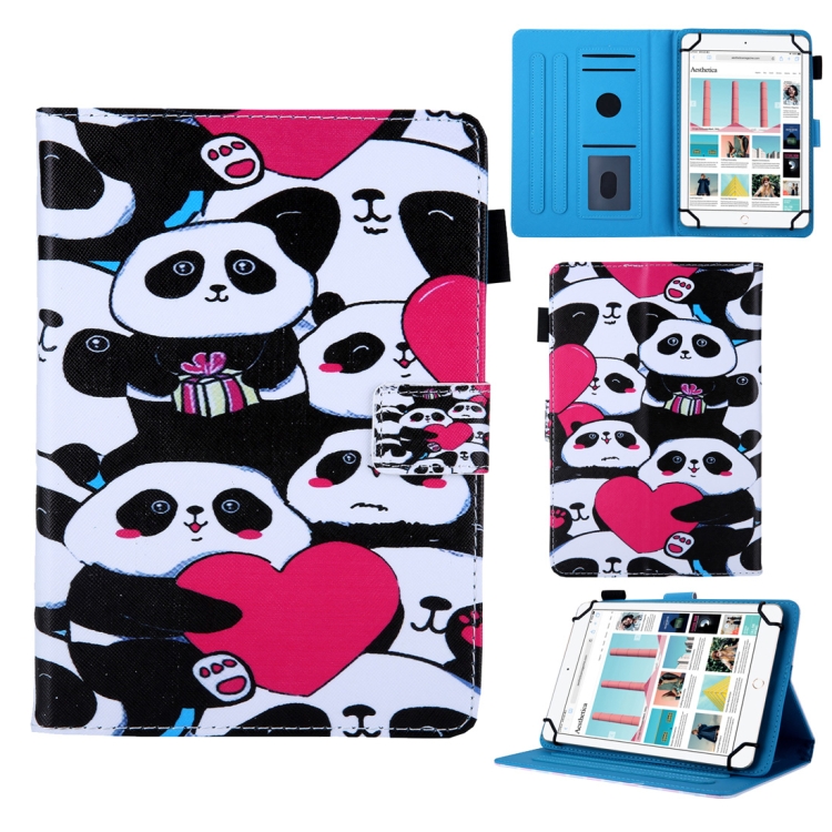 

Universal Pandas Pattern Horizontal Flip Leather Case for 8 inch Tablet PC, with Holder & Card Slot & Wallet