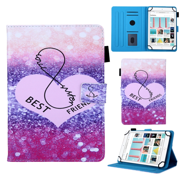 

Universal Gradient Pattern Horizontal Flip Leather Case for 10 inch Tablet PC, with Holder & Card Slot & Wallet