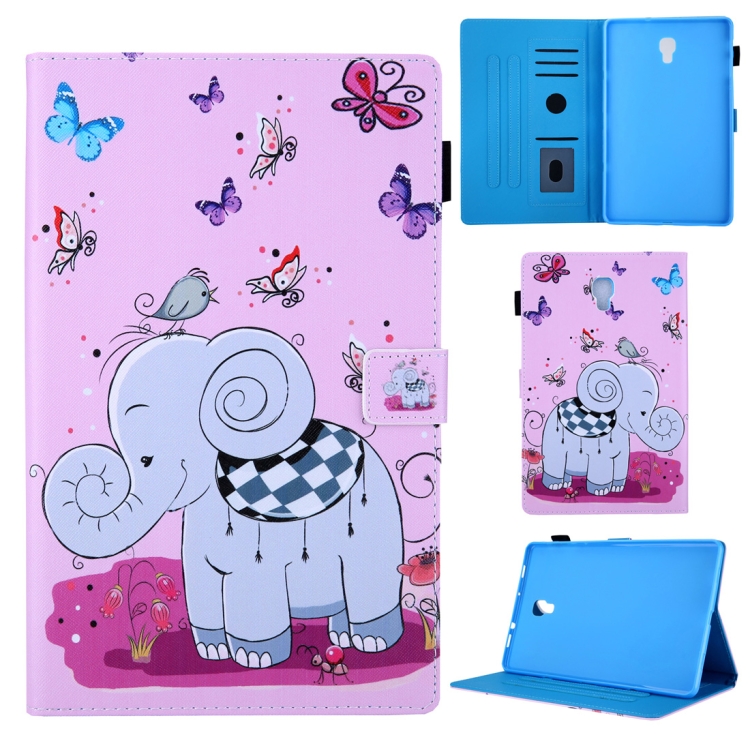 

Butterfly Elephant Pattern Horizontal Flip Leather Case for Galaxy Tab A 10.5 T590, with Holder & Card Slot & Sleep / Wake-up Function