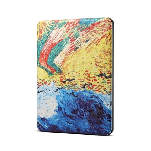 

Van Gogh Oil Painting Pattern Horizontal Flip PU Leather Protective Case for Amazon Kindle 2019, with Sleep & Wake-up Funtion