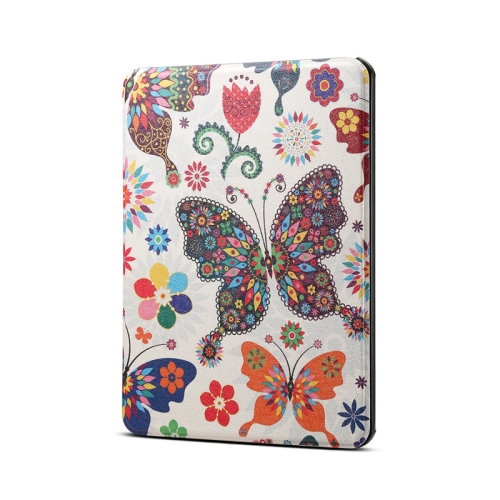 

Colors Butterfly Pattern Horizontal Flip PU Leather Protective Case for Amazon Kindle 2019, with Sleep & Wake-up Funtion