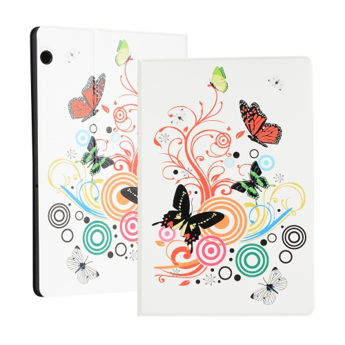 

Butterfly Pattern Universal Spring Texture TPU Protective Case for Huawei MediaPad T5, with Holder