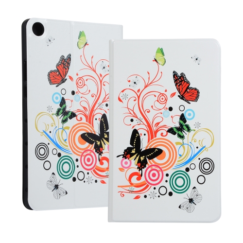 

Butterfly Pattern Universal Spring Texture TPU Protective Case for Huawei Honor Tab 5 8 inch / Mediapad M5 Lite 8 inch, with Holder