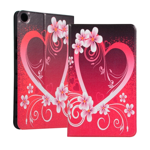 

Love Pattern Universal Spring Texture TPU Protective Case for Huawei Honor Tab 5 8 inch / Mediapad M5 Lite 8 inch, with Holder