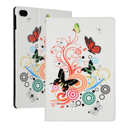 

Butterfly Pattern Universal Spring Texture TPU Protective Case for Huawei Mediapad M5 10.1 inch / C5 10.1 inch, with Holder