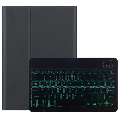 

DY-M10ReL-S 2 in 1 Removable Bluetooth Keyboard + Protective Leather Case with Backlight & Holder for Lenovo Tab M10 FHD REL(Black)