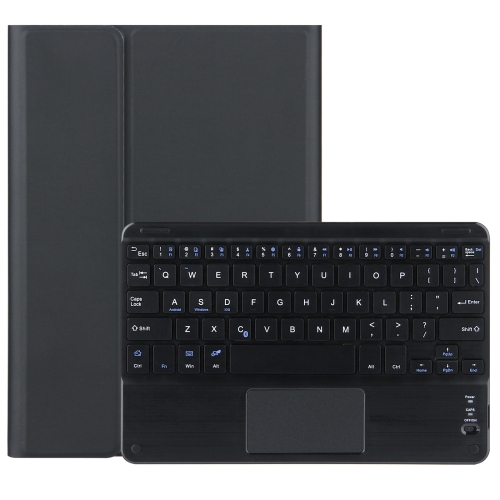 

DY-E10 2 in 1 Removable Bluetooth Keyboard + Protective Leather Case with Touchpad & Holder for Lenovo Tab E10 (Black)