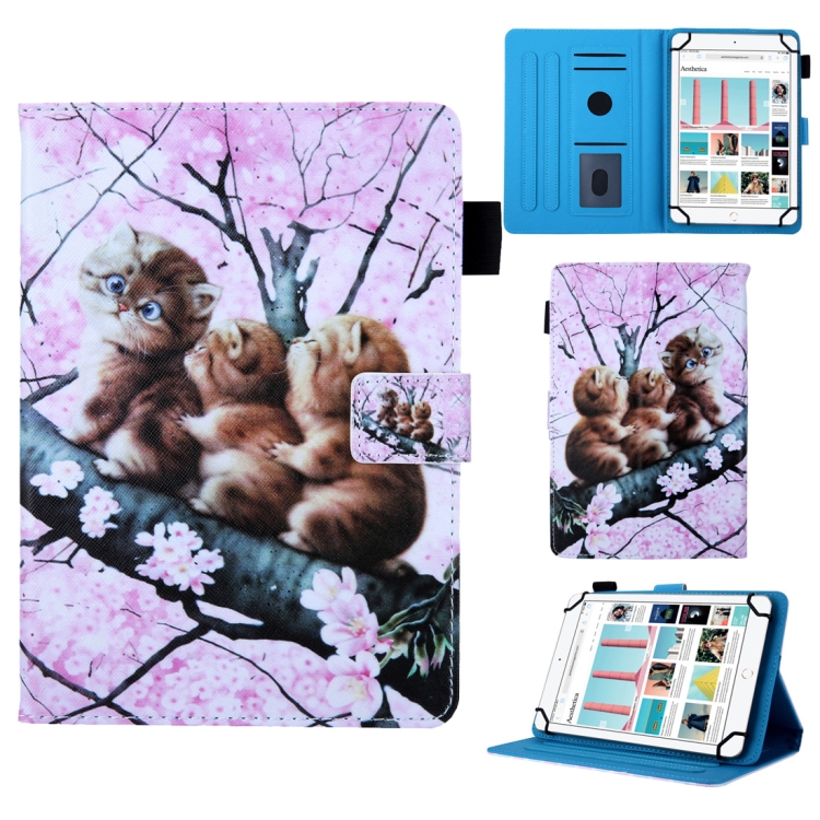 

Universal Cats on the Tree Pattern Horizontal Flip Leather Case for 7 inch Tablet PC, with Holder & Card Slot & Wallet