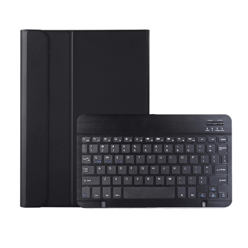 

AK10 2 in 1 Detachable Bluetooth Keyboard + Lambskin Texture TPU Protective Leather Case with Holder for Lenovo Qitian K10 TB-X6C6X(Black)