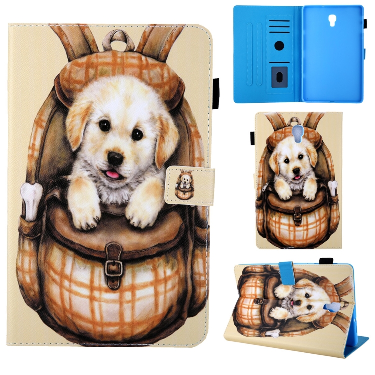 

School Bag Series Cute Dog Pattern Horizontal Flip Leather Case for Galaxy Tab A 10.5 T590, with Holder & Card Slot & Sleep / Wake-up Function