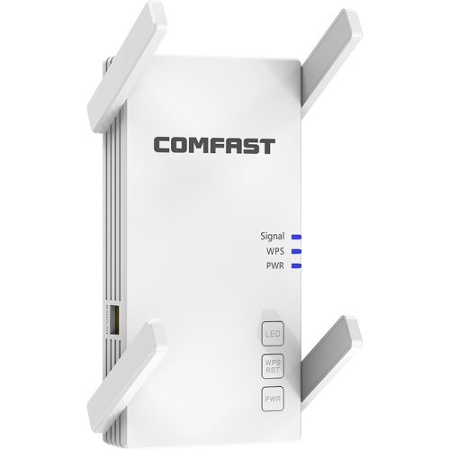 

COMFAST CF-AC2100 2100Mbps Wireless WIFI Signal Amplifier Repeater Booster Network Router with 4 Antennas, EU Plug