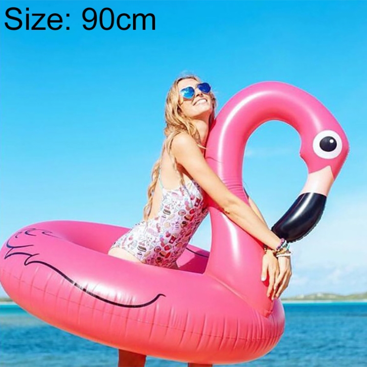 

Summer Inflatable Flamingo Shaped Float Pool Lounge Swimming Ring Floating Bed Raft, Size: 90cm
