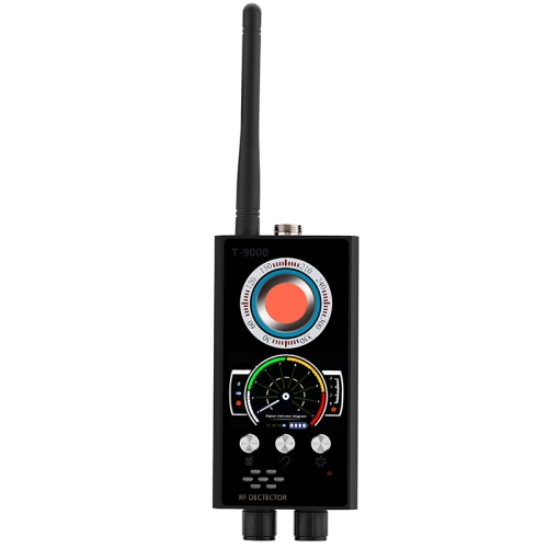 

T-9000 RF Detector Signal Laser Lens GSM Listening Device Finder Radar Radio Scanner (Black)