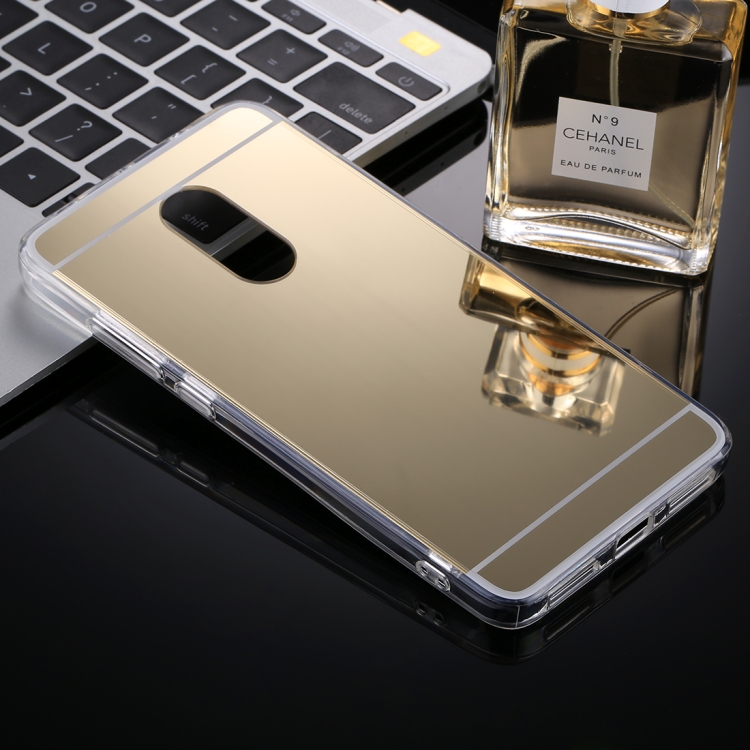 

For Xiaomi Redmi Note 4 & Redmi Note 4X Acrylic + TPU Electroplating Mirror Protective Back Cover Case(Gold)