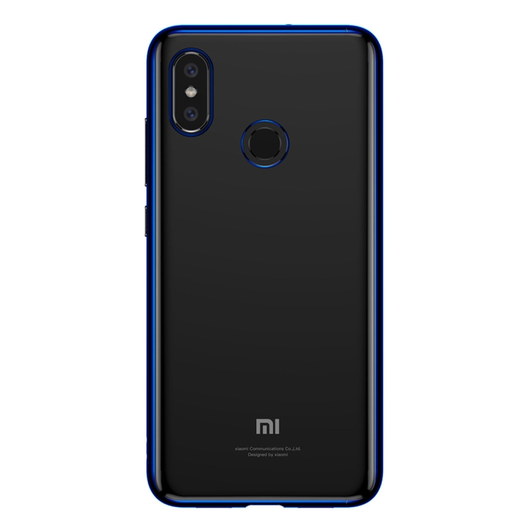 

Baseus Electroplating TPU Full Coverage Shining Case for Xiaomi Mi 8(Blue)