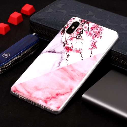 

Marble Pattern Soft TPU Case For Xiaomi Mi Mix 2S(Plum Blossom)