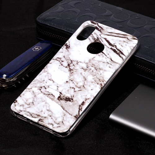 

Marble Pattern Soft TPU Case For Xiaomi Mi 8(White)