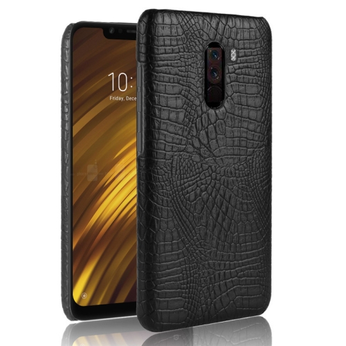 

Crocodile Texture Shakeproof PC Case for Xiaomi POCO F1 (Black)