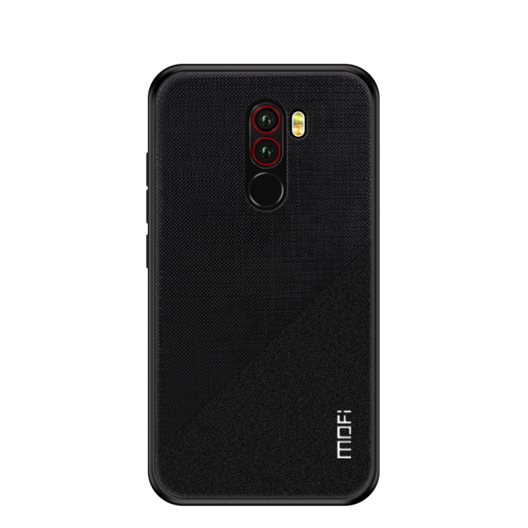 

MOFI Shockproof TPU + PC + Cloth Pasted Case for Xiaomi Pocophone F1 (Black)