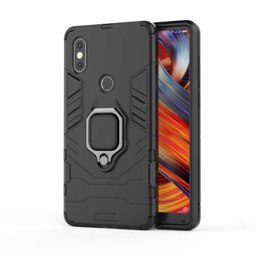 

PC + TPU Shockproof Protective Case for Xiaomi MI Mix 2S, with Magnetic Ring Holder (Black)