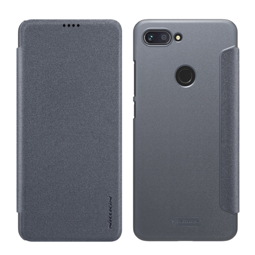 

NILLKIN Frosted Texture Horizontal Flip Leather Case for Xiaomi Mi 8 Lite(Grey)