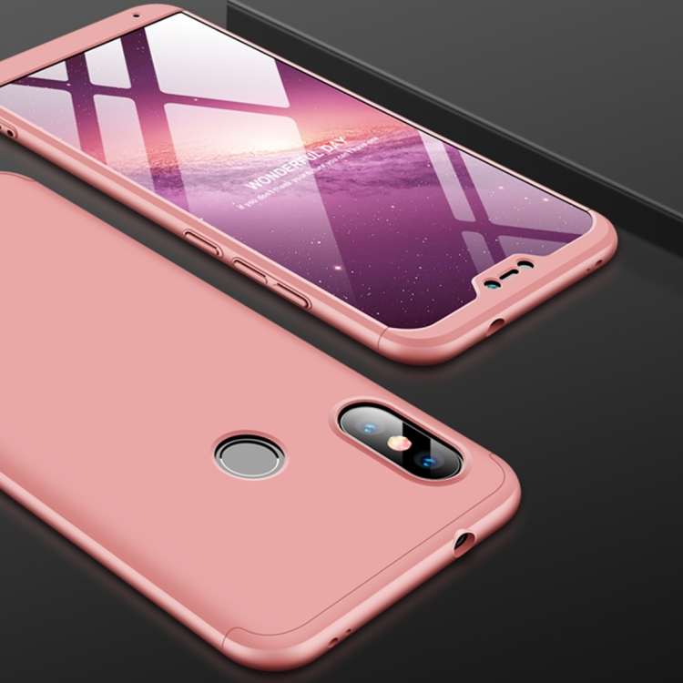 

GKK Three Stage Splicing Full Coverage PC Case for Xiaomi Redmi 6 Pro / Mi A2 Lite (Rose Gold)