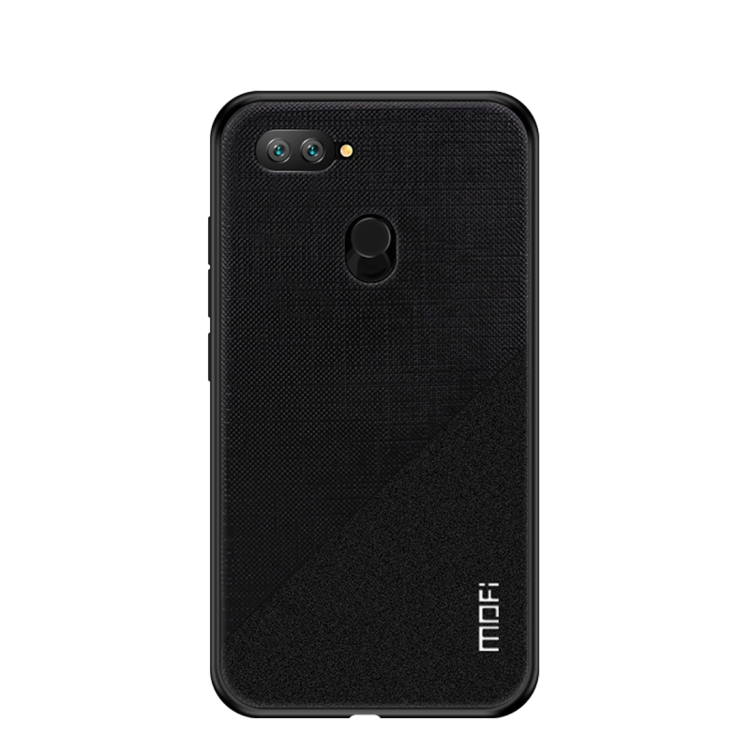 

MOFI Shockproof TPU + PC + Cloth Pasted Case for Xiaomi Mi 8 Lite (Black)