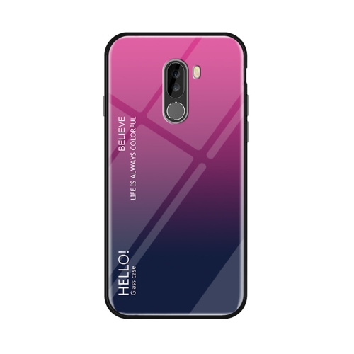 

Gradient Color Glass Case for Xiaomi Pocophone F1 (Magenta)