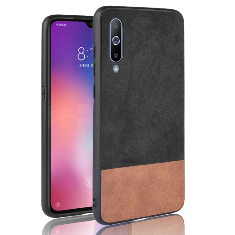 

Shockproof Color Matching Denim PC + PU + TPU Case for Xiaomi Mi 9 (Black)