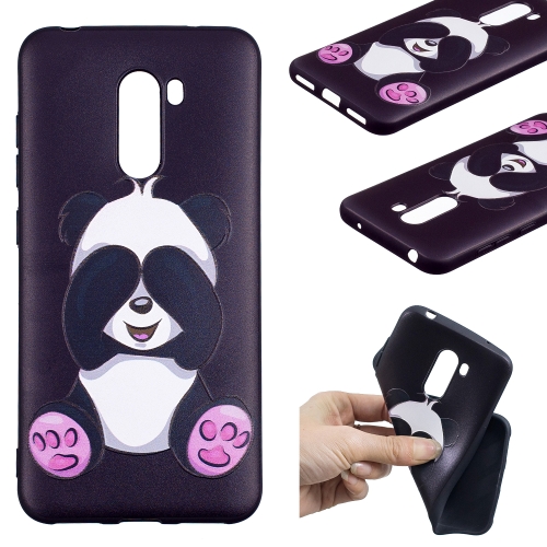 

Embossed Painted Pattern TPU Protective Back Case For Xiaomi POCO F1 (Panda)