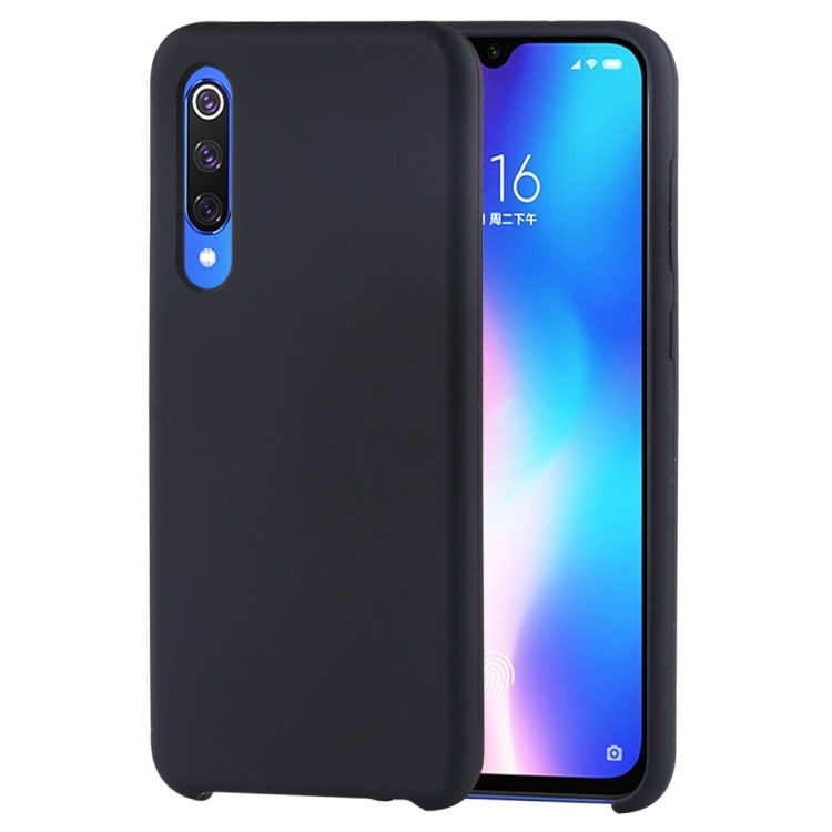 

Solid Color Liquid Silicone Shockproof Case for Xiaomi Mi 9 SE (Black)