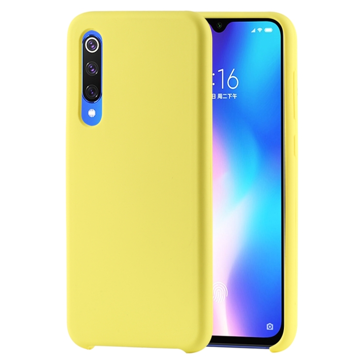 

Solid Color Liquid Silicone Shockproof Case for Xiaomi Mi 9 SE (Yellow)