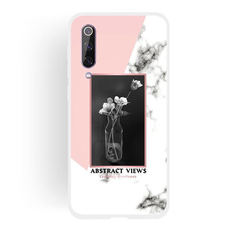 

Vase Pattern Matte Semi-transparent TPU Marble Phone Case for Xiaomi Mi 9 SE