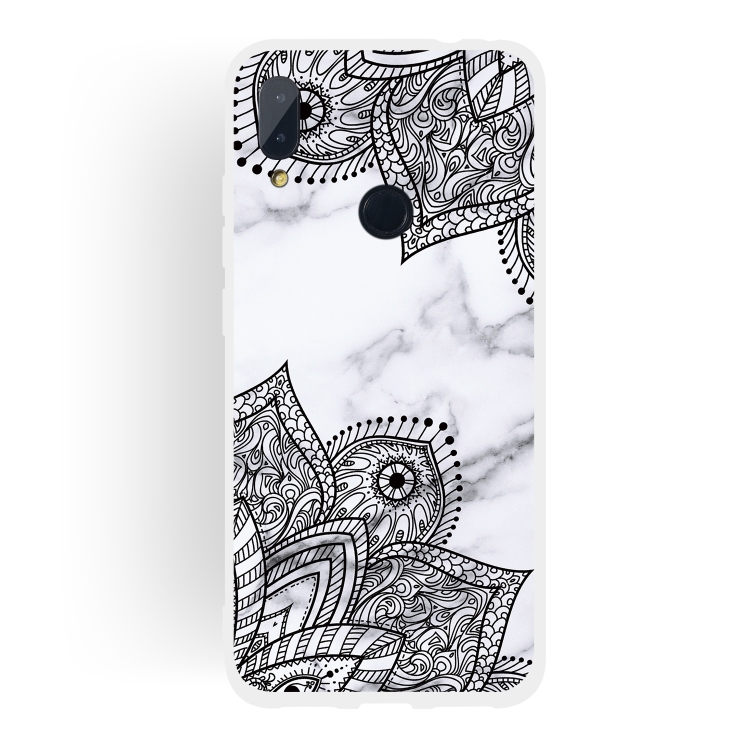 

Diagonal Lace Matte Semi-transparent TPU Marble Phone Case for Xiaomi Redmi Note 7