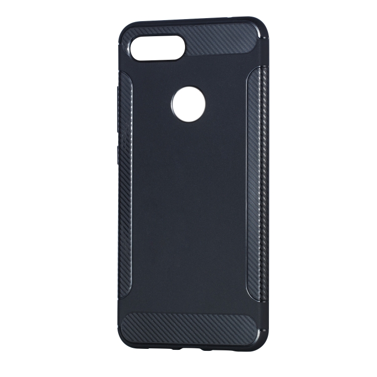 

Carbon Fiber Anti-slip TPU Protective Case for Xiaomi Mi 8 Lite (Black)
