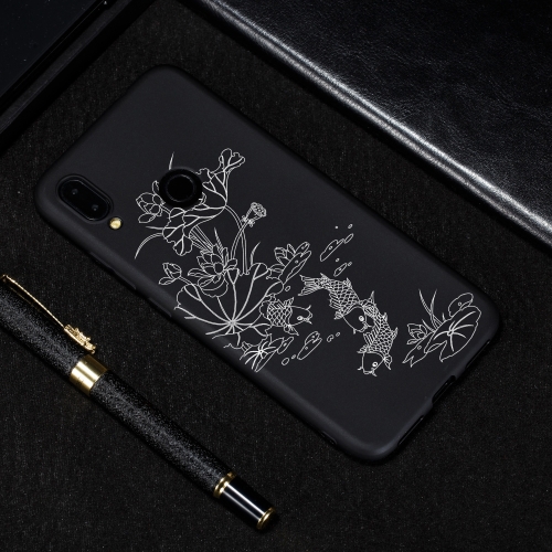 

Lotus Pond Painted Pattern Soft TPU Case for Xiaomi Redmi Note 7
