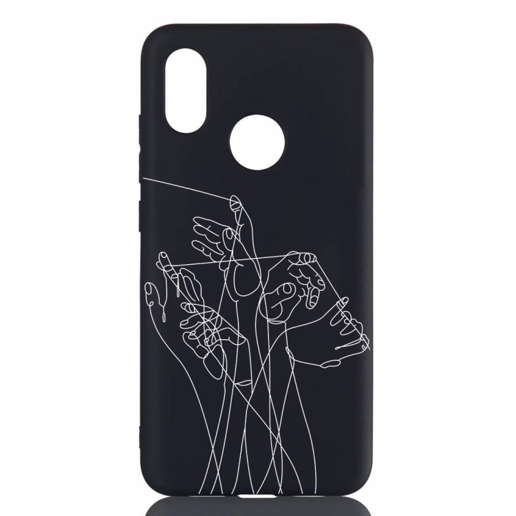 

Five Hands Painted Pattern Soft TPU Case for Xiaomi Mi 8