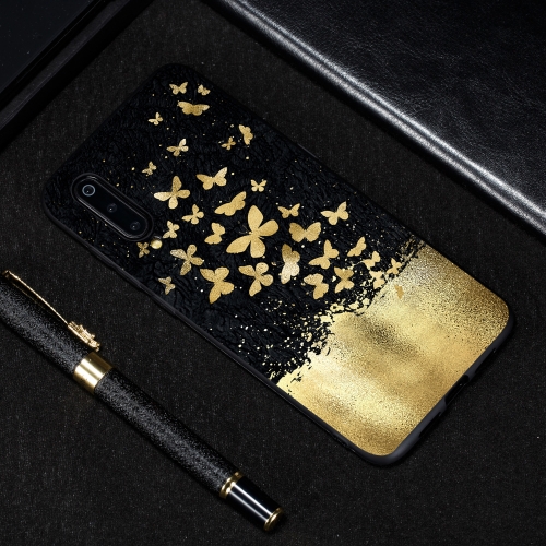 

Gold Butterfly Painted Pattern Soft TPU Case for Xiaomi Mi 9